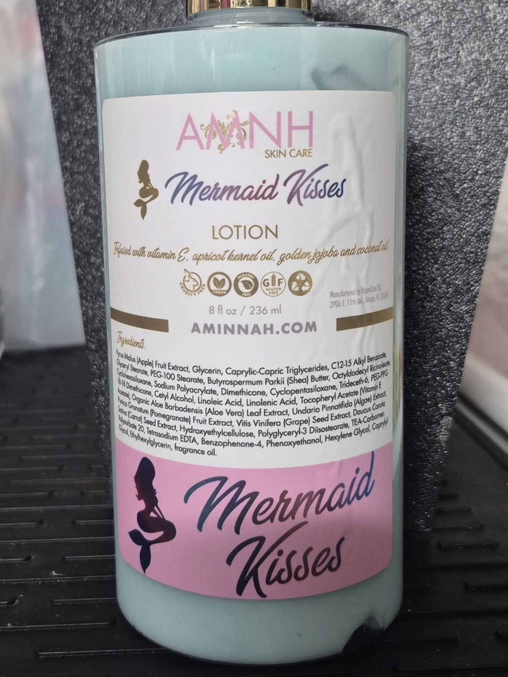 AMINNAH Mermaid Kisses Body Lotion - Light Aqua-Brand New!🩵